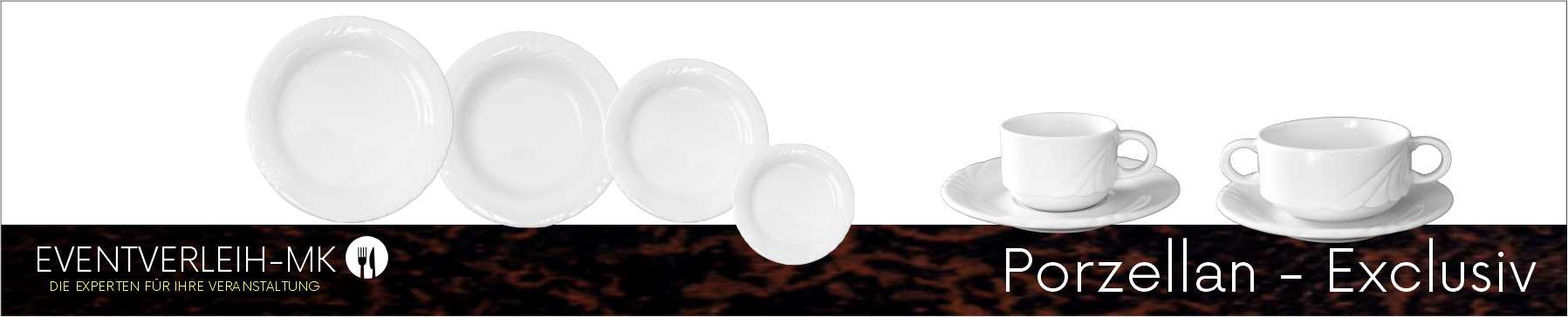 Porzellan Exklusiv - weiß